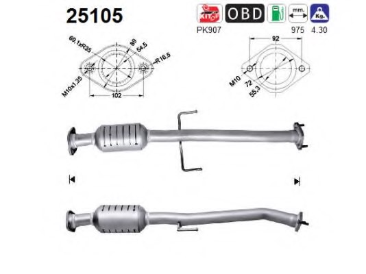 AS 25105 Catalytic Converter